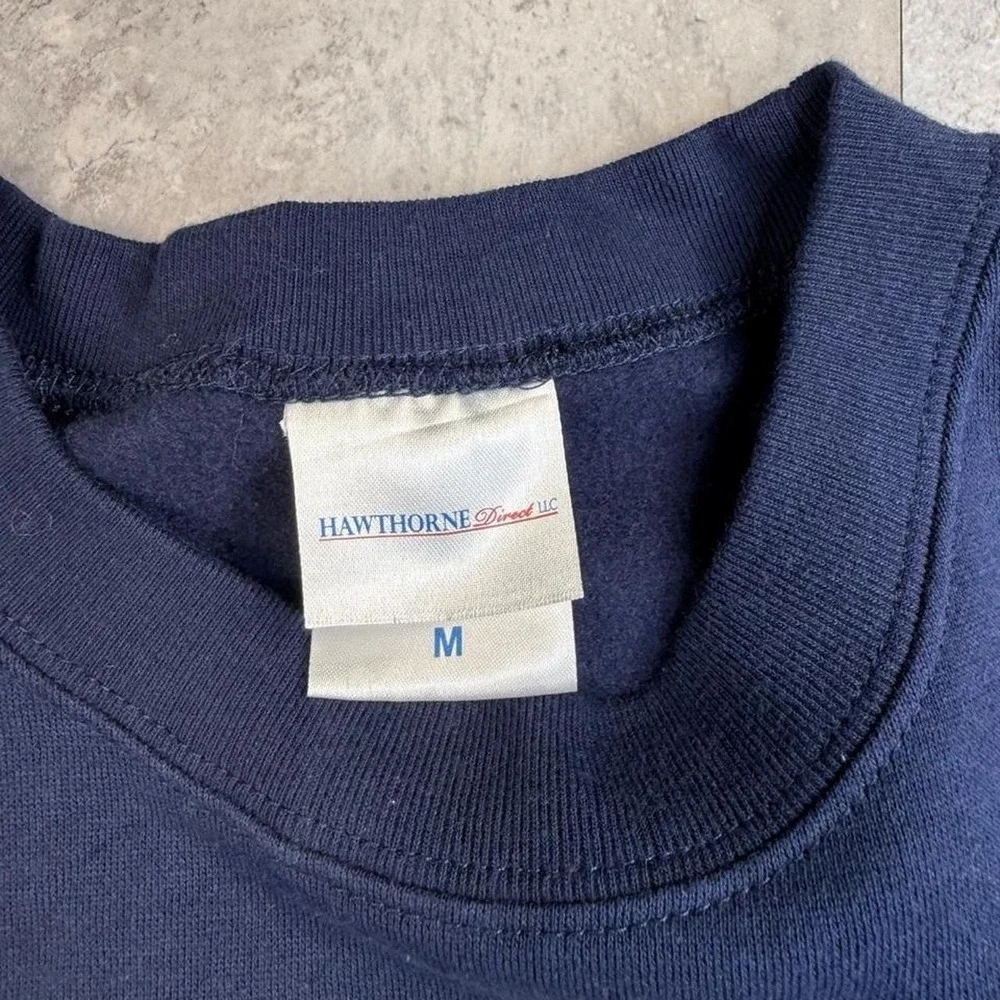 Funny 00s navy blue fishing crewneck medium - Picture 3 of 8